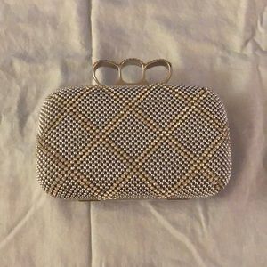 Silver clutch with chain